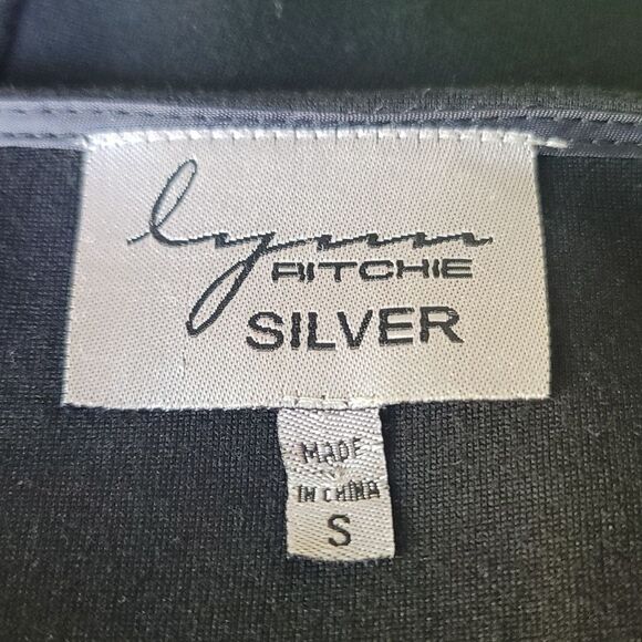 BRAND NEW LYNN RITCHE SILVER SLEVELESS STRAPPY ZIPPER DESIGN SHOULDERS DRESS - Picture 14 of 15